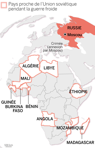 Un monde inversé : l’Afrique en haut et la Russie en bas